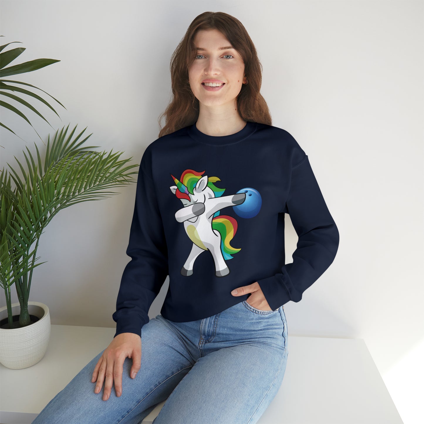 Dabbing Unicorn Crewneck Sweatshirt