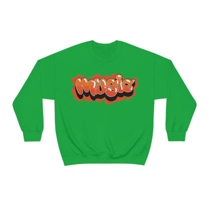 Music graffiti Crewneck Sweatshirt