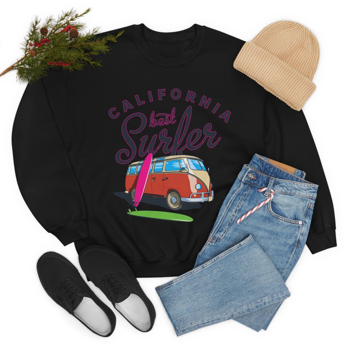 Surfers Bus Crewneck Sweatshirt