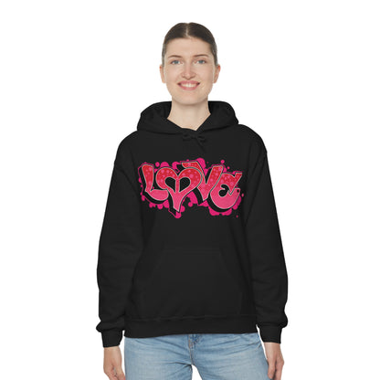 Peace and Love graffiti Hoodie