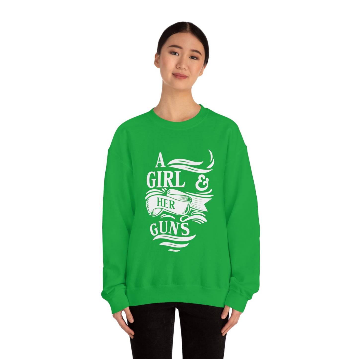 A Girl and Her Guns Crewneck Sweatshirt