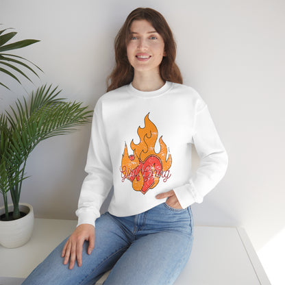 Girl Gang on Fire Crewneck Sweatshirt