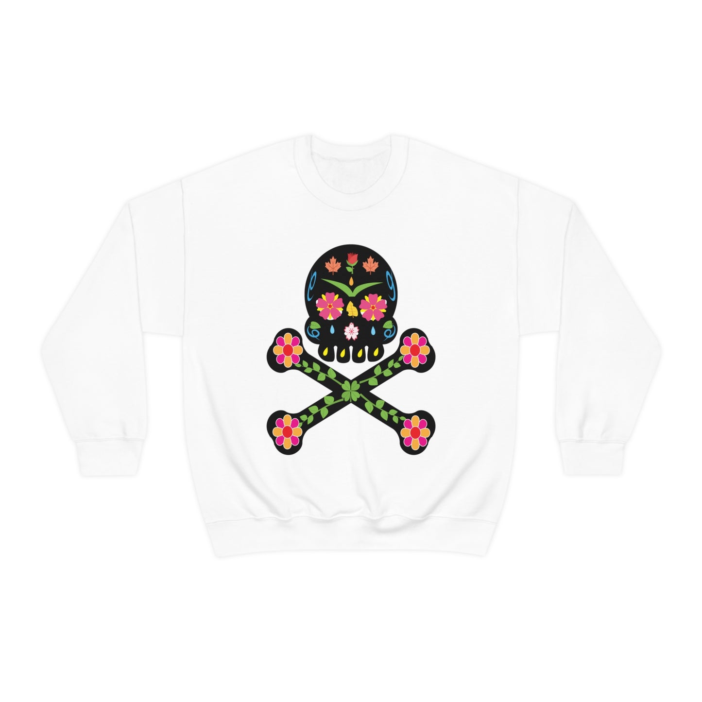 Day of the Dead Skull Crewneck Sweatshirt