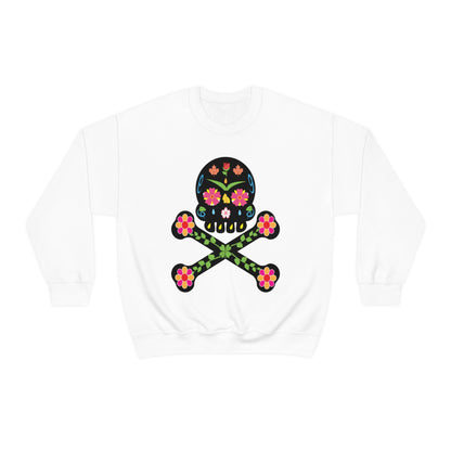 Day of the Dead Skull Crewneck Sweatshirt