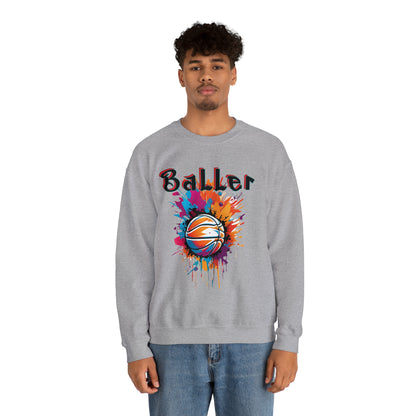 Basketball Baller Crewneck Sweatshirt