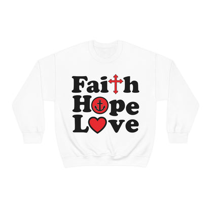 Faith Hope Love Crewneck Sweatshirt