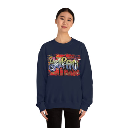 Graffiti on a wall Crewneck Sweatshirt