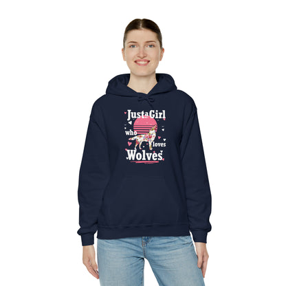 Just A Girl Who Loves Wolves Hoodie