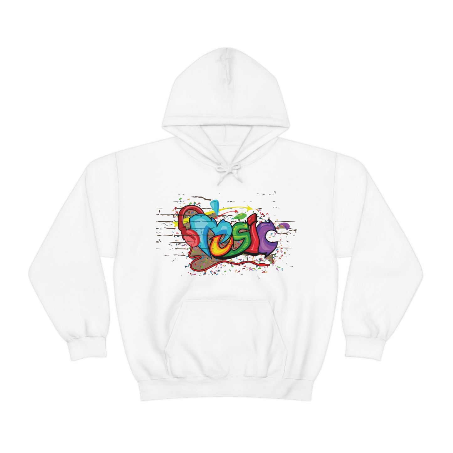 Music colorful graffiti Hoodie