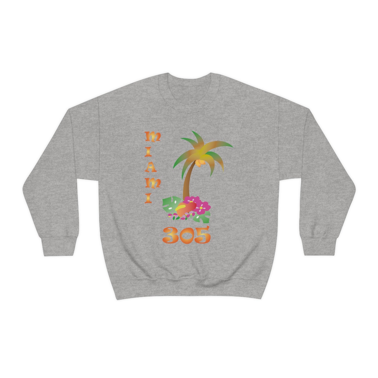 Miami Palm Tree Crewneck Sweatshirt