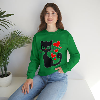 Sexy black cat Crewneck Sweatshirt