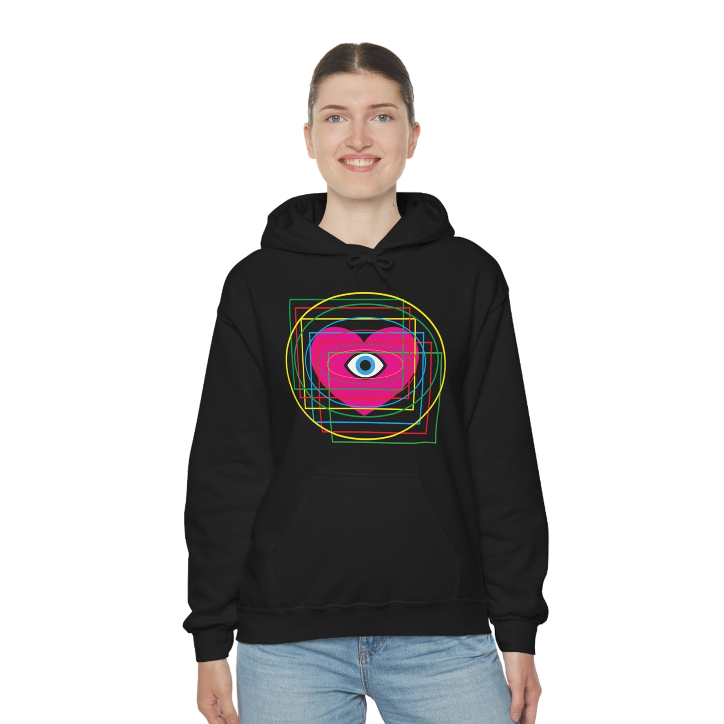 Eye Love in all dimension Hoodie