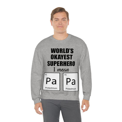 World Okayest Superhero Crewneck Sweatshirt