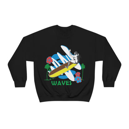 Wave Catching Crewneck Sweatshirt