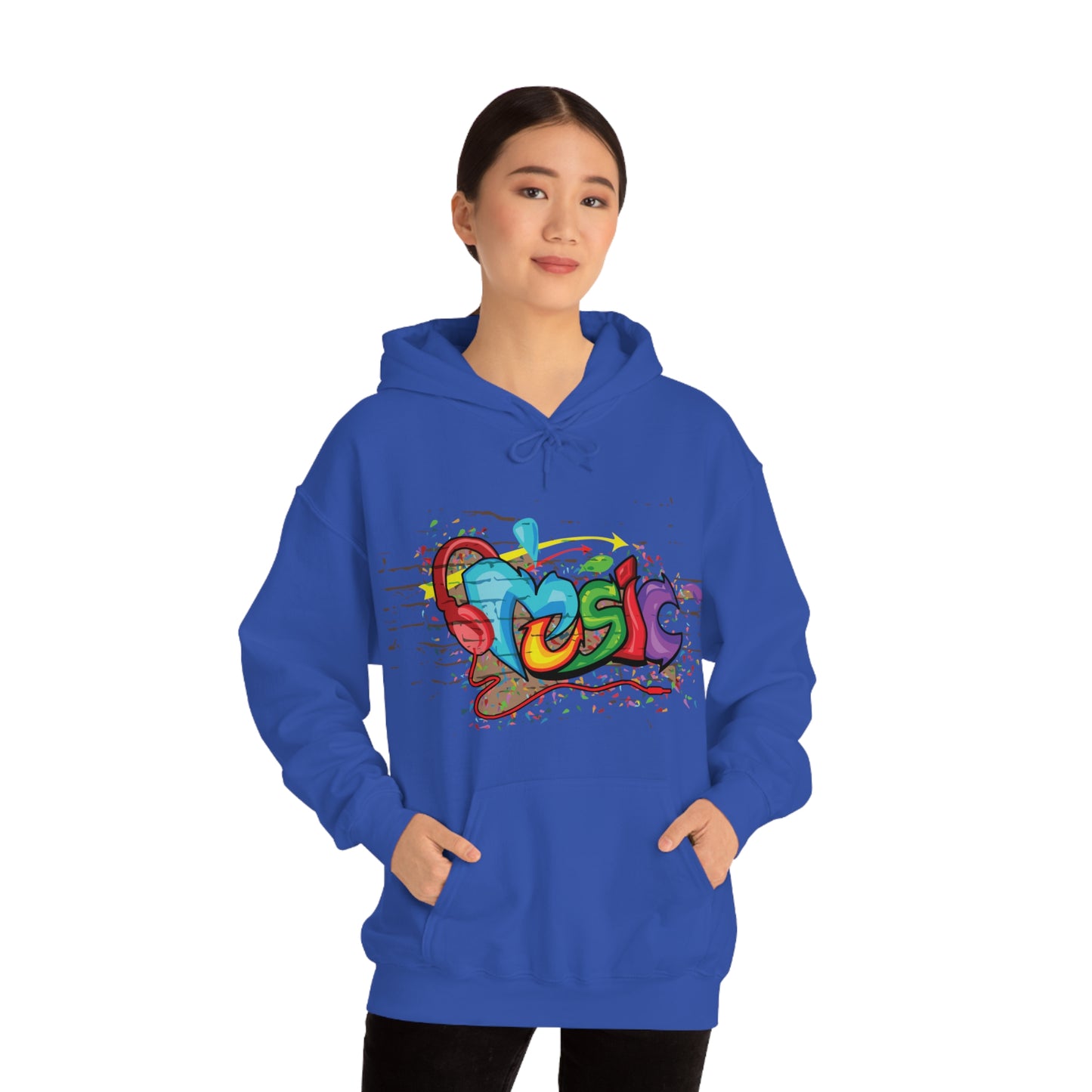 Music colorful graffiti Hoodie