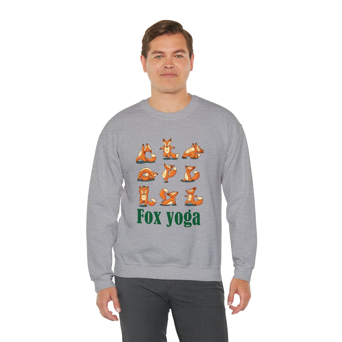 Fox yoga Crewneck Sweatshirt