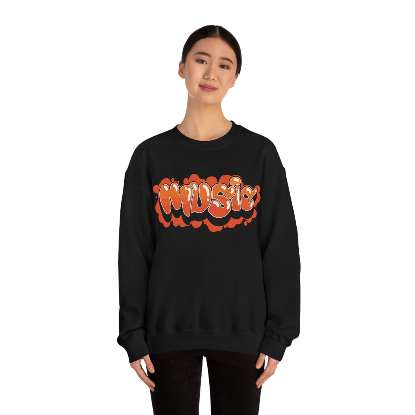 Music graffiti Crewneck Sweatshirt