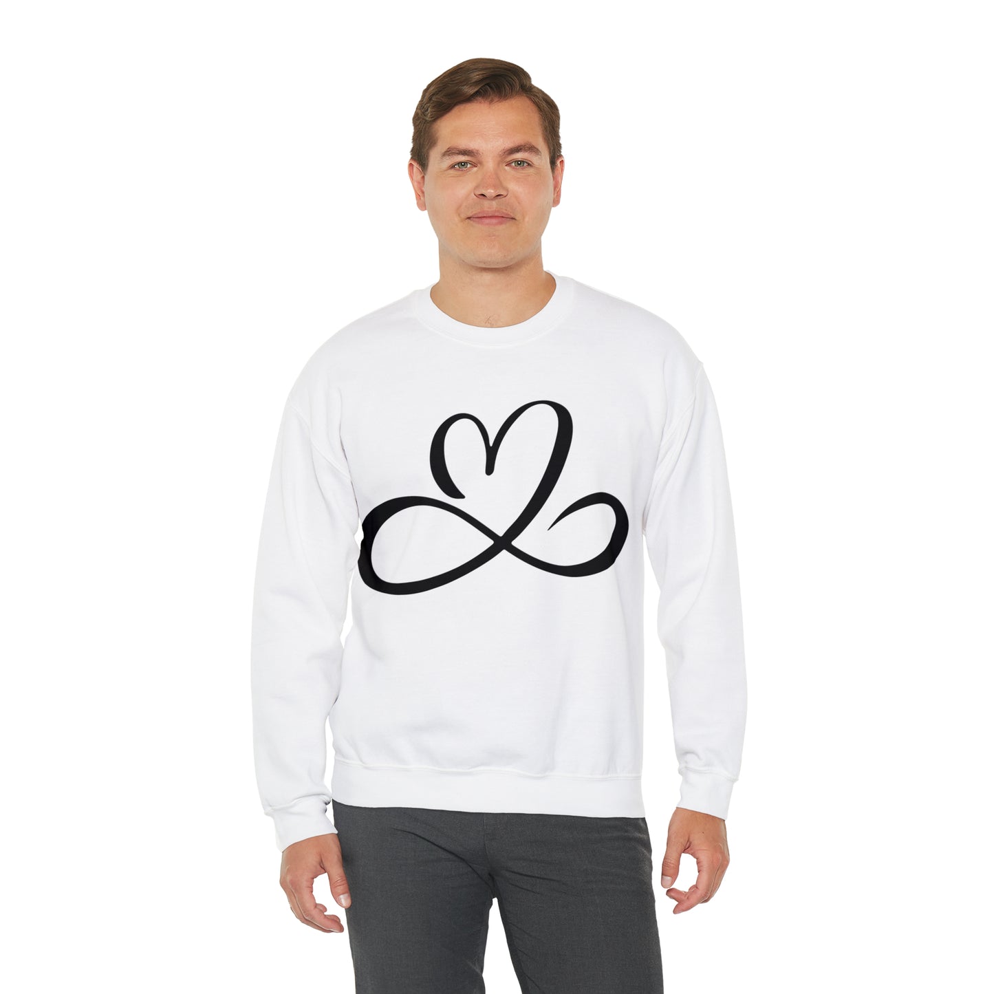 Heart infinity symbol Crewneck Sweatshirt