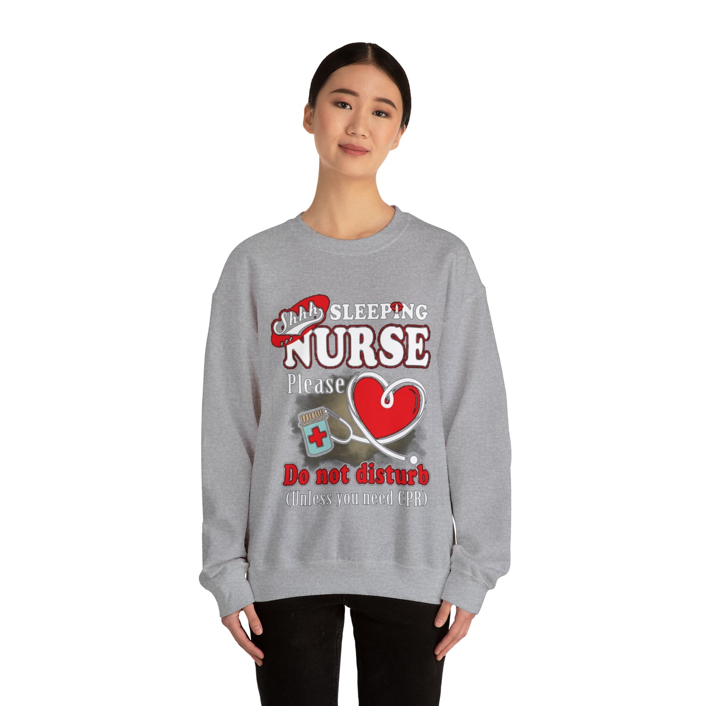 Sleeping nurse Crewneck Sweatshirt