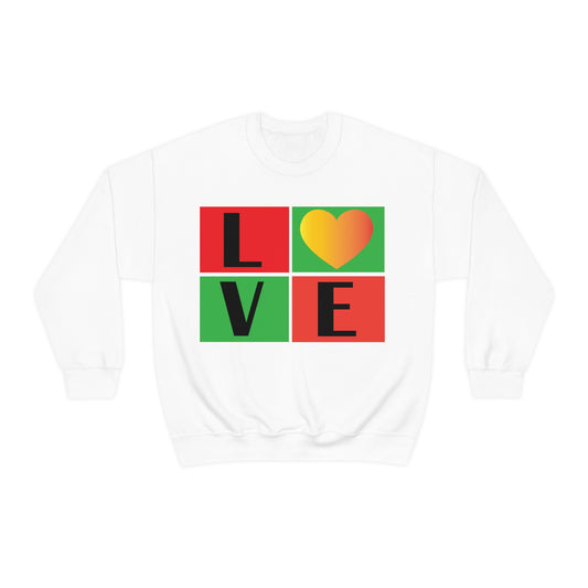 Love Squares Crewneck Sweatshirt