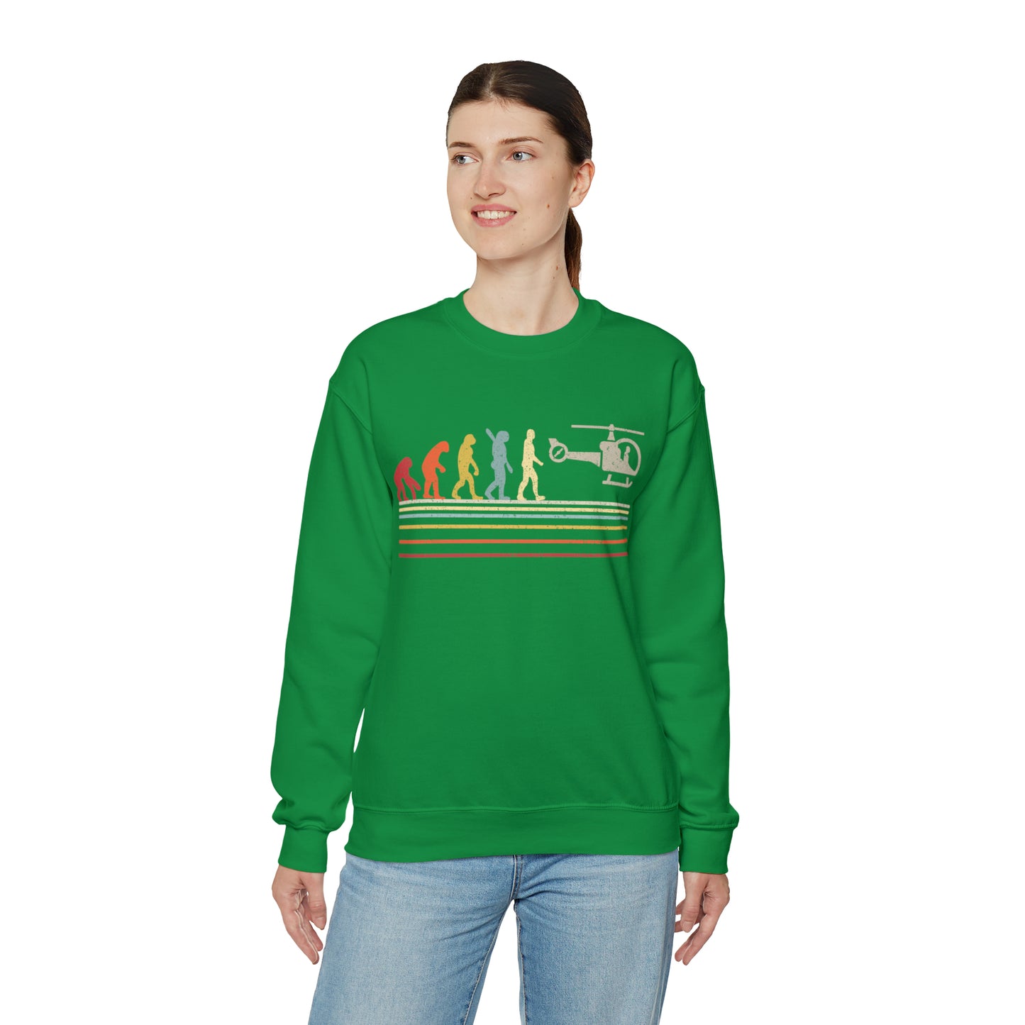 Evolution Helicopter Crewneck Sweatshirt