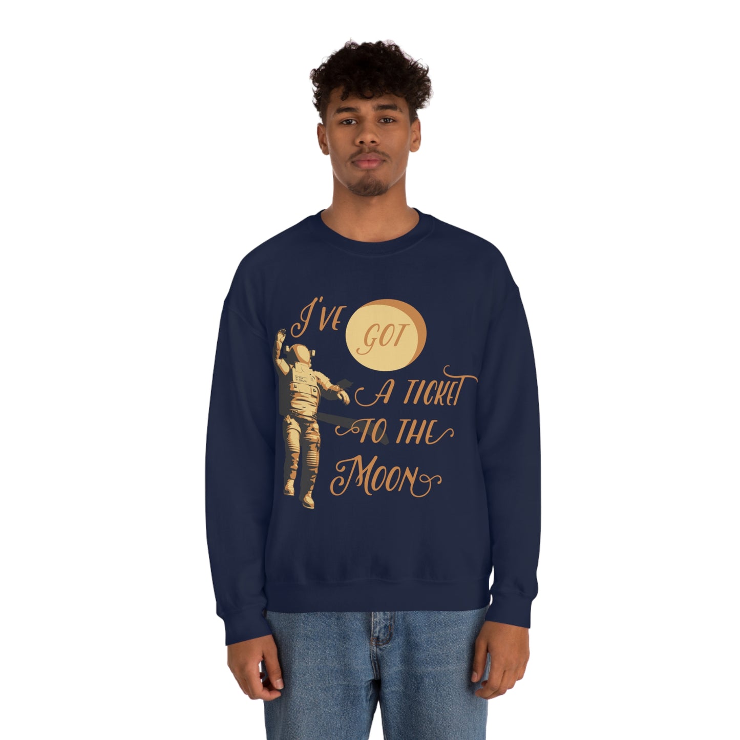 I've got a ticket to the moon Crewneck Sweatshirt