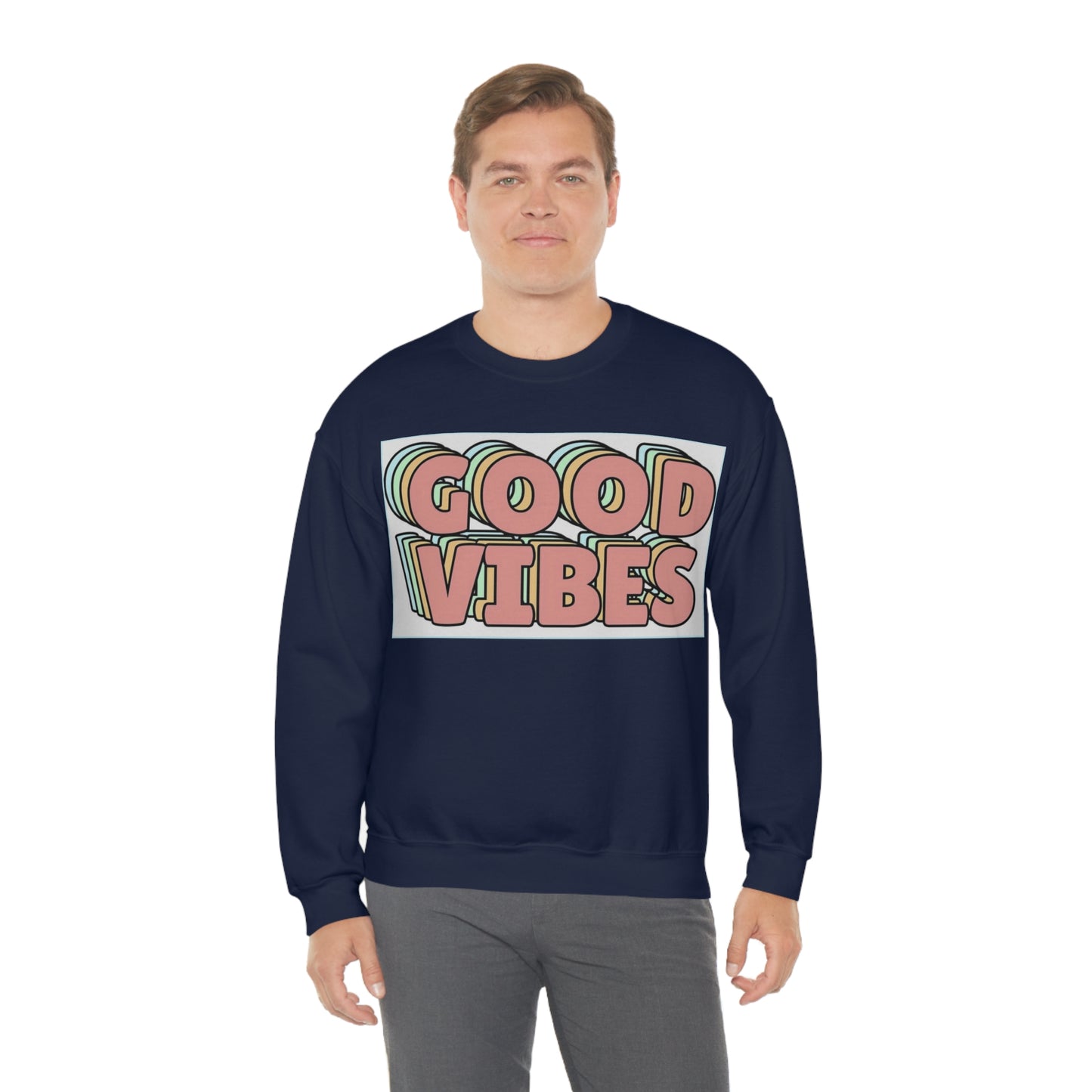 Good Vibes 3D Crewneck Sweatshirt