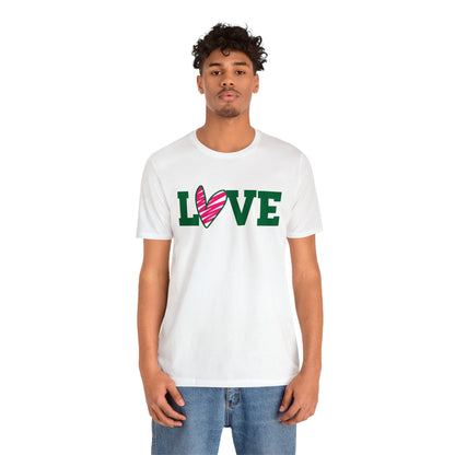 Love stripped heart T-Shirt