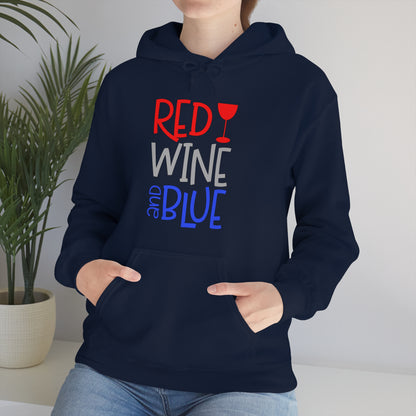 Red Wine Blue Hoodie