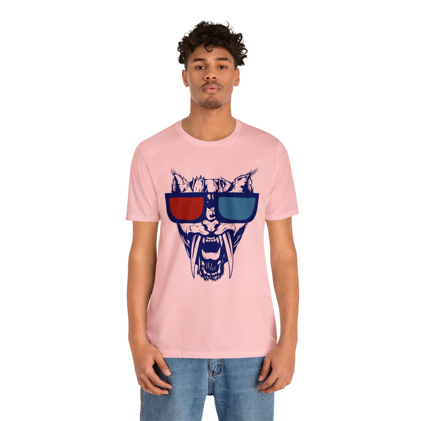 3D Glasses Tiger T-Shirt