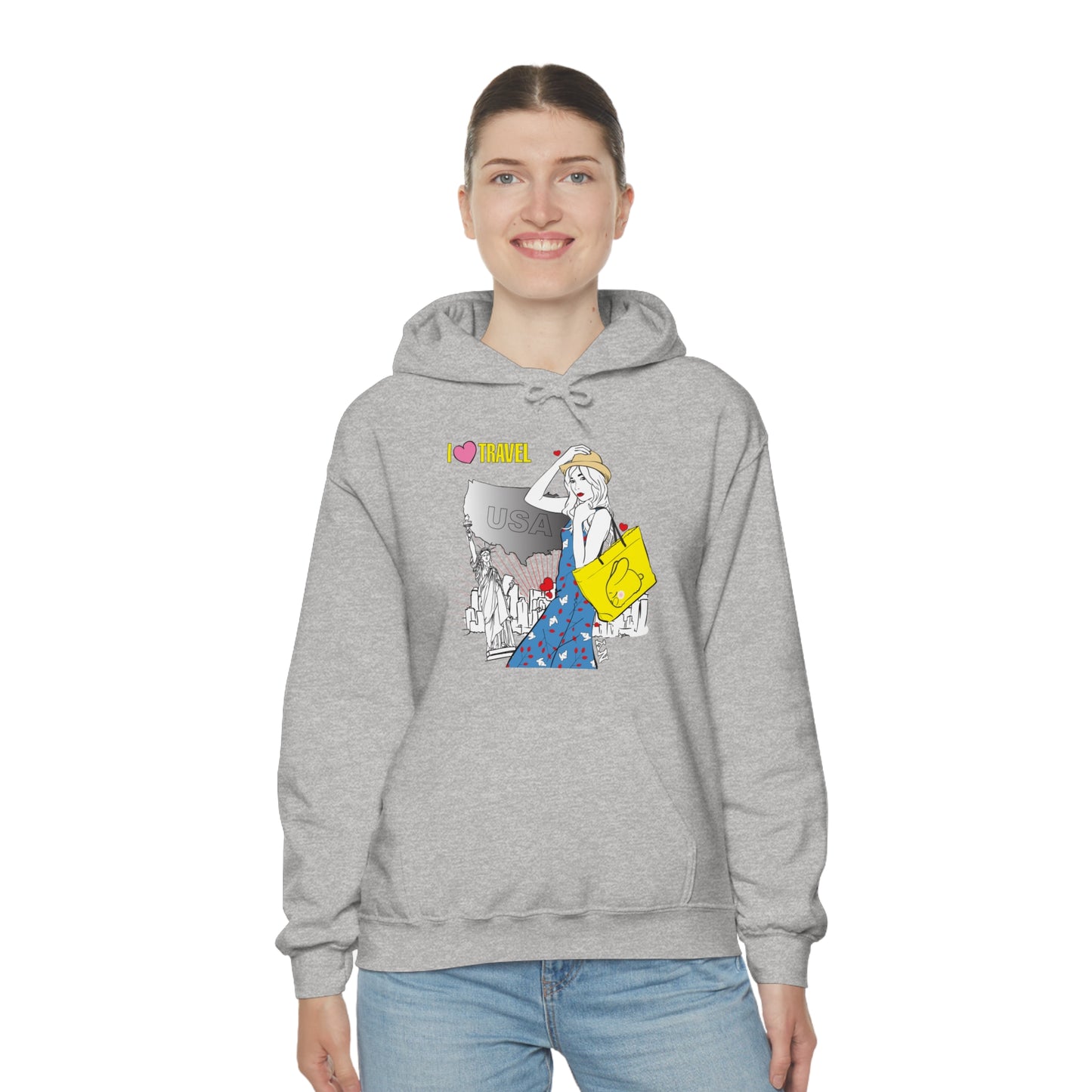 I love to travel _1 Hoodie