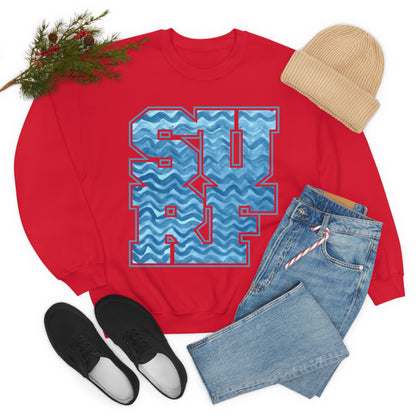 Surf Wavy Crewneck Sweatshirt