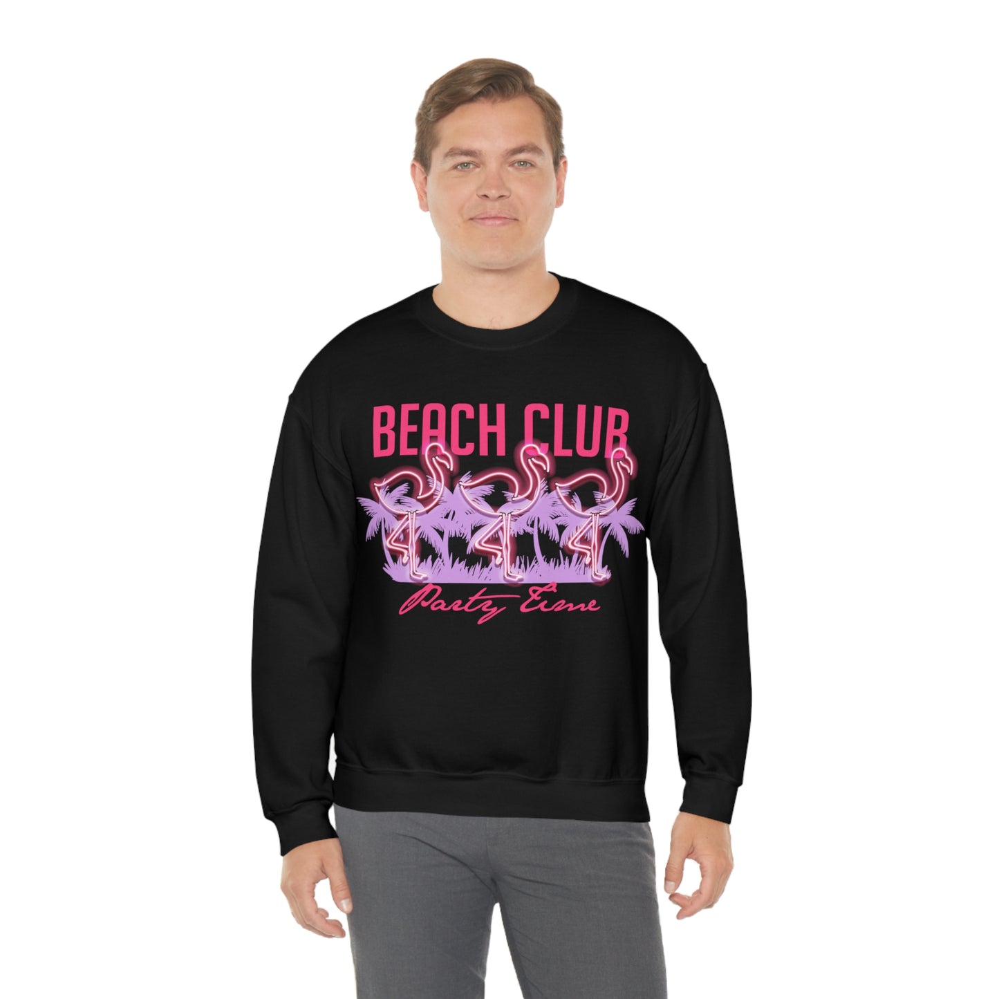 Beach Club Party Time Crewneck Sweatshirt