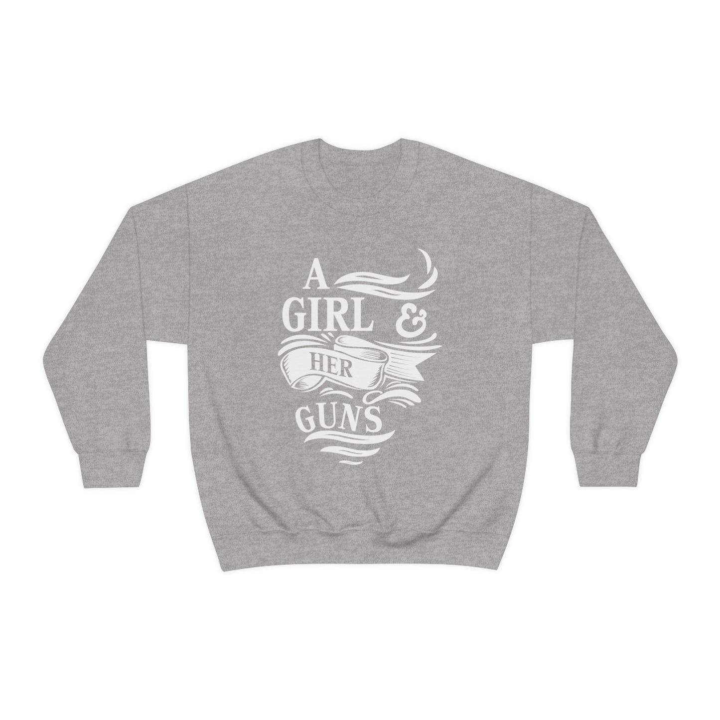 A Girl and Her Guns Crewneck Sweatshirt