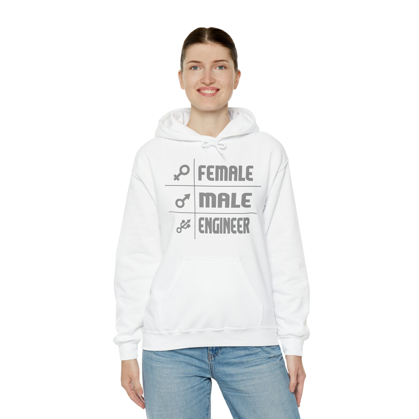 Female - male- engineer Hoodie