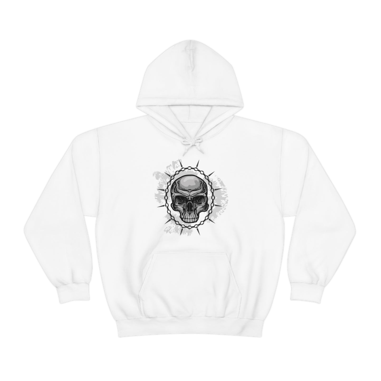 Skull Chain Splatter Hoodie