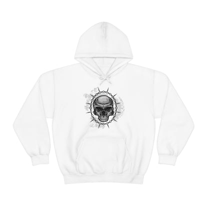 Skull Chain Splatter Hoodie