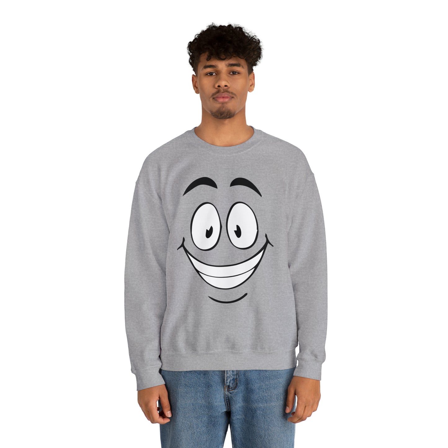 Big smile face Crewneck Sweatshirt