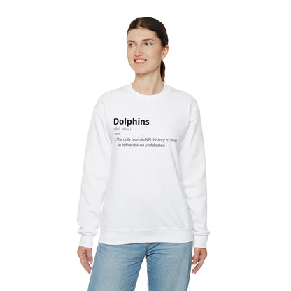 Dolphins definition Crewneck Sweatshirt