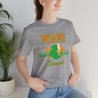 Miami Sunset Beach Paradise T-Shirt