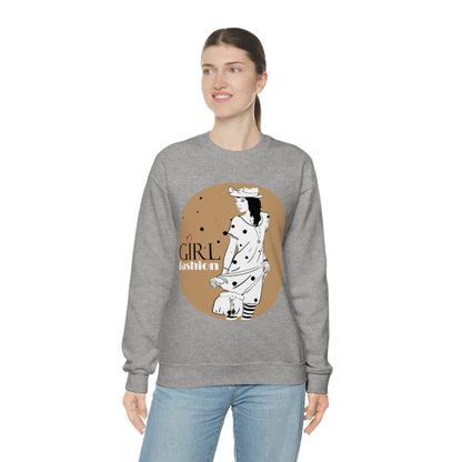 Polka dot Girl fashion Crewneck Sweatshirt