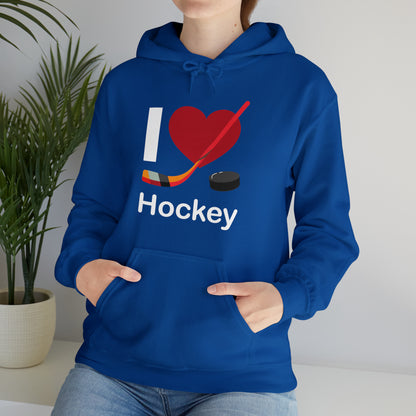 I love hockey Hoodie