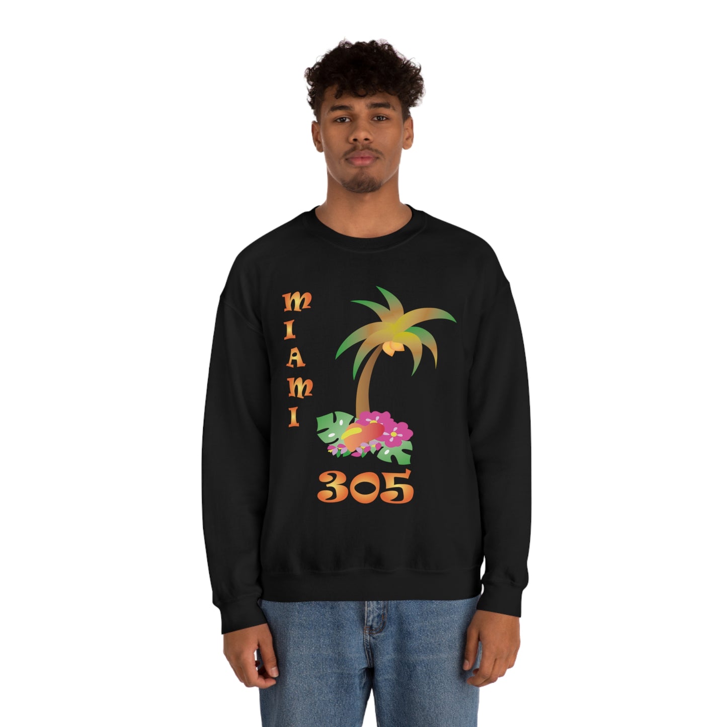 Miami Palm Tree Crewneck Sweatshirt