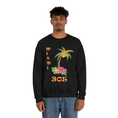 Miami Palm Tree Crewneck Sweatshirt