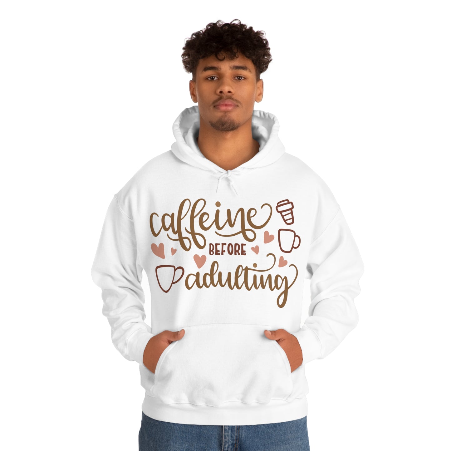 Caffeine before adulting Hoodie