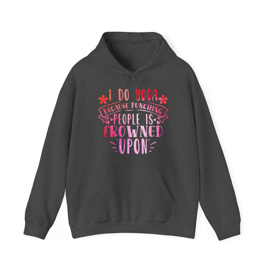 Yoga vs punching people Hoodie