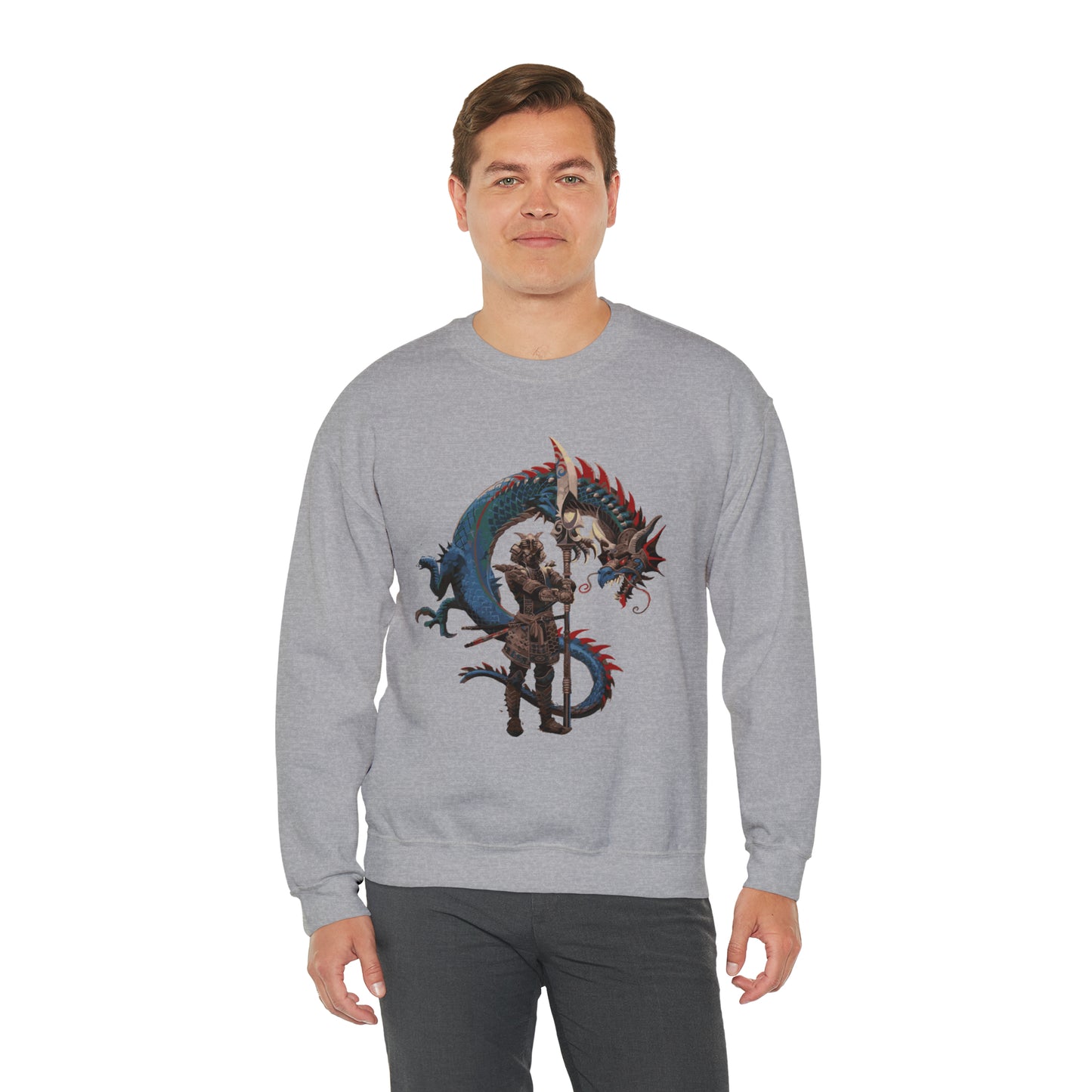 Colorful dragon guardian Crewneck Sweatshirt