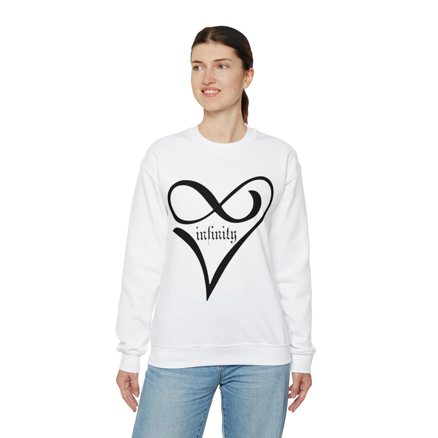 Infinity Heart symbol Crewneck Sweatshirt