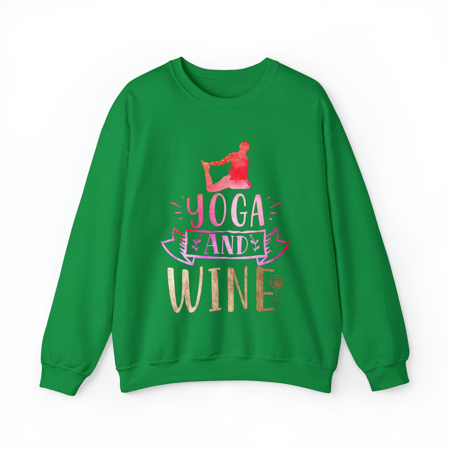 Yoga And Wine Crewneck Sweatshirt