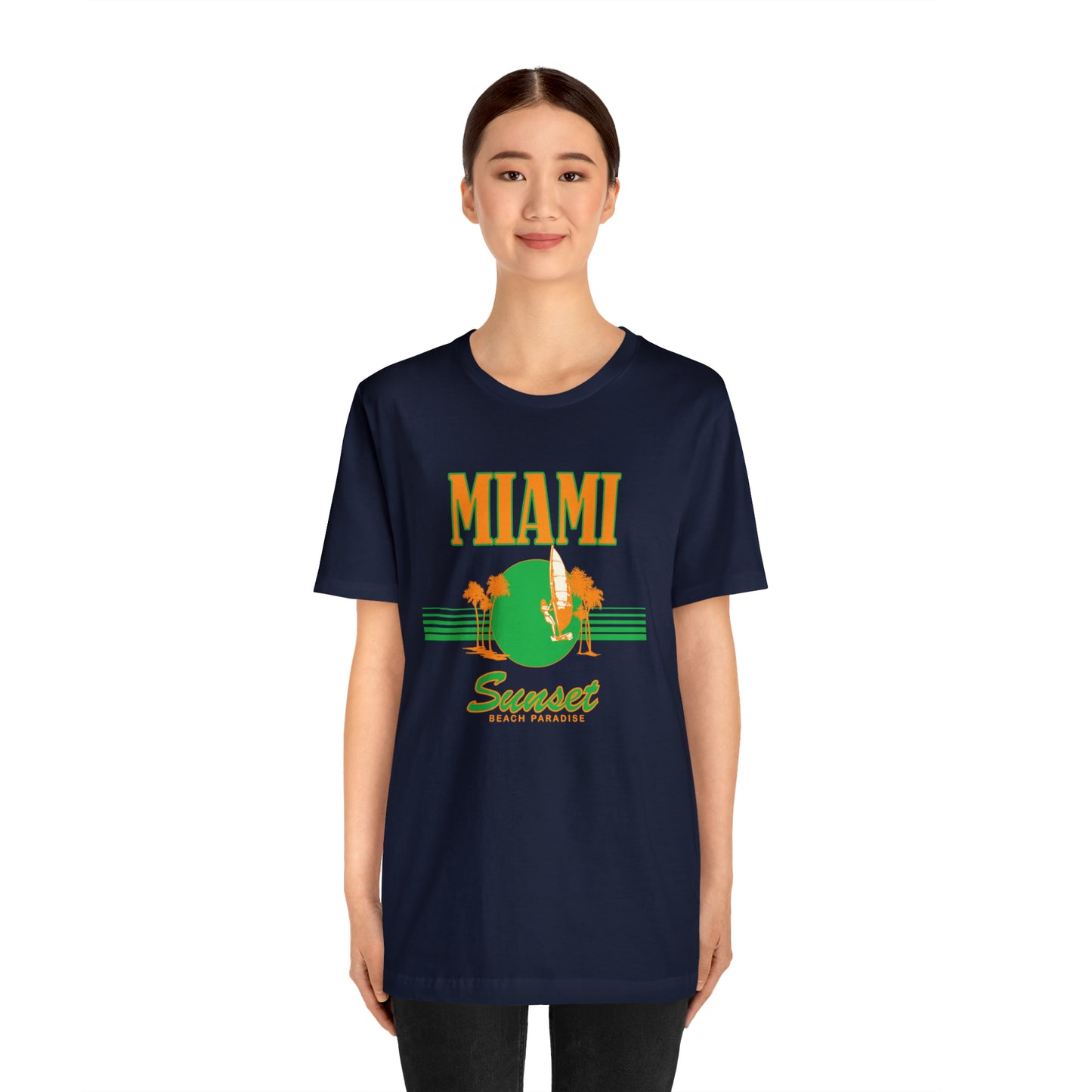 Miami Sunset Beach Paradise T-Shirt